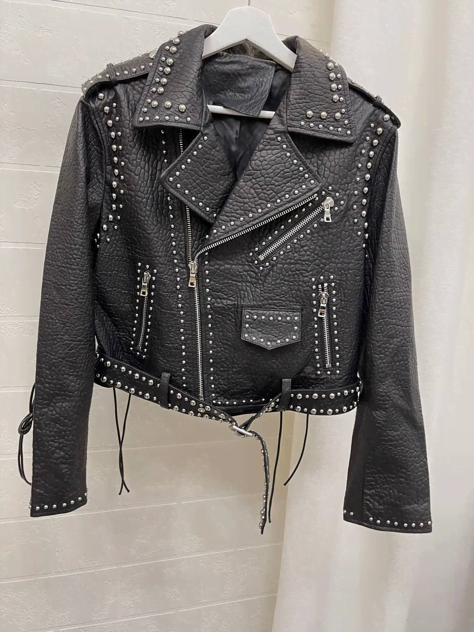 Кожаная куртка Balmain LUX-95549-0