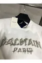 Футболка белого цвета Balmain Paris logo-print