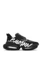 Кроссовки Balmain B-Bold чёрные с принтом в стиле граффити-copy