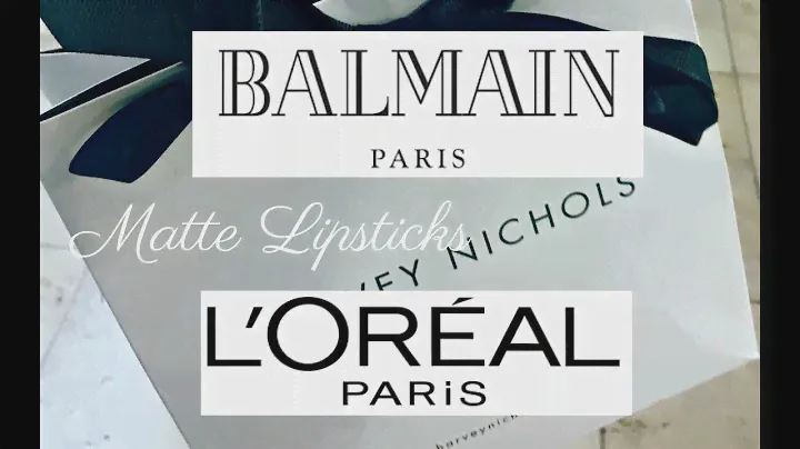 Balmain X L'oreal Colour Riche Limited Edition Lipsticks