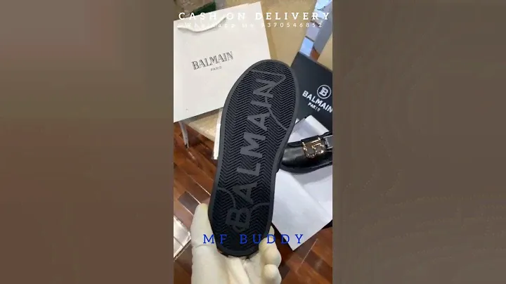 BALMAIN B COURT TRAINER BLACK PREMIUM LEATHER sneaker