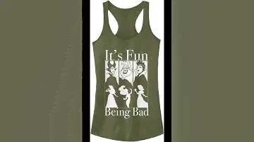 Disney Women's It's Fun Being Bad Ideal Racerback Graphic Tank Top