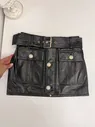 Кожаная юбка Balmain LUX-109063