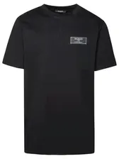 Balmain Black Cotton T Shirt - S
