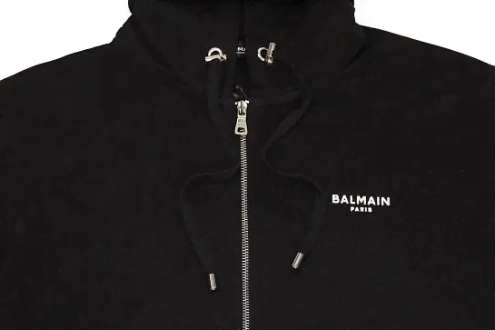 Зелёная кофта на молнии Balmain-2