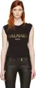 Женская черная футболка от Balmain