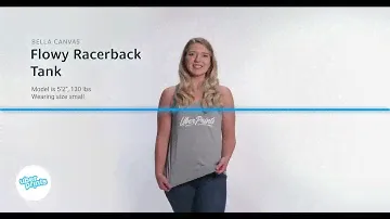Flowy Racerback Tank by Bella Canvas - Review Clip | Custom Printed at UberPrints