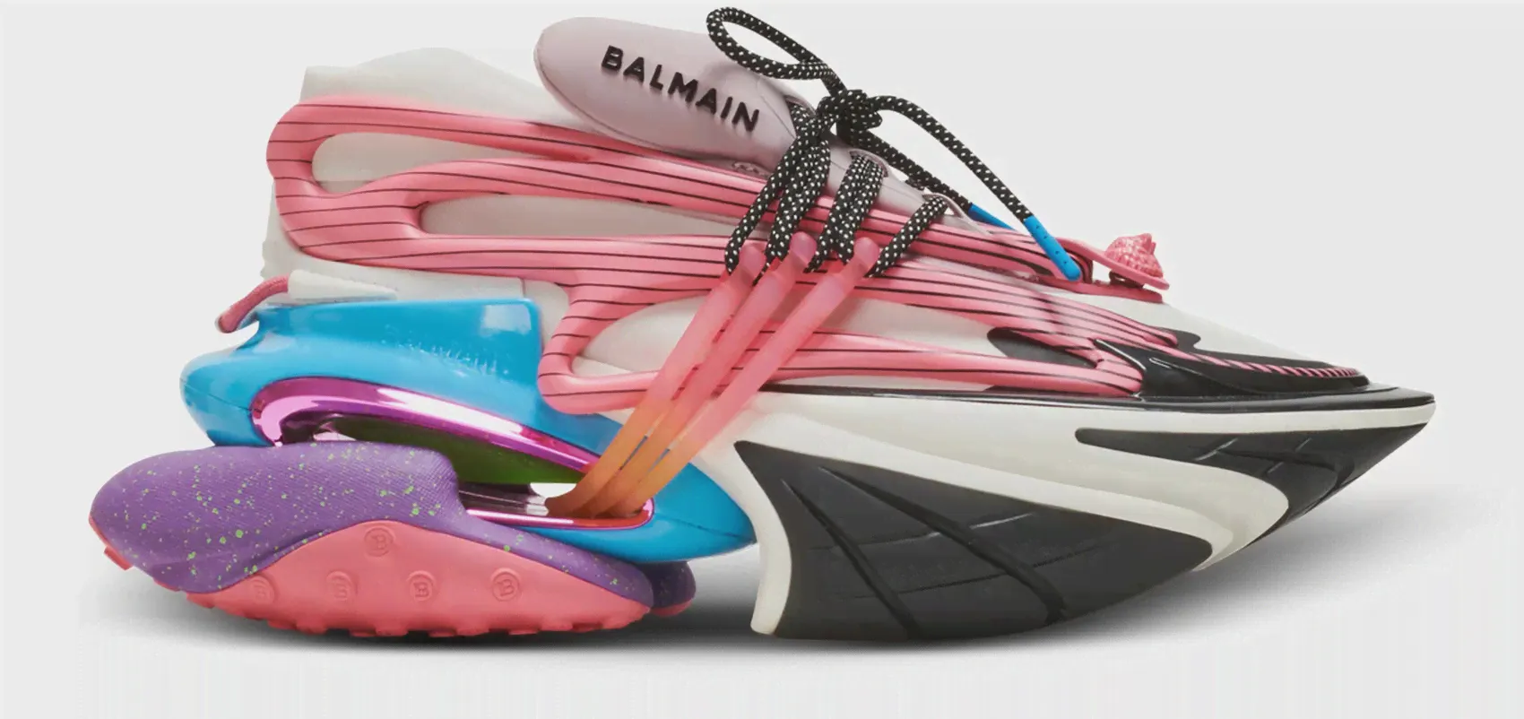 Кроссовки Balmain B-Bold Maximum Unicorn разноцветные-3