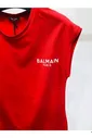 Женская футболка Balmain Paris - Red