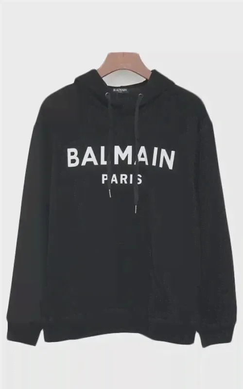 Худи Balmain Logo Balmain Paris "Black"-0