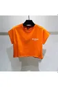 Женская футболка Balmain Paris - Orange