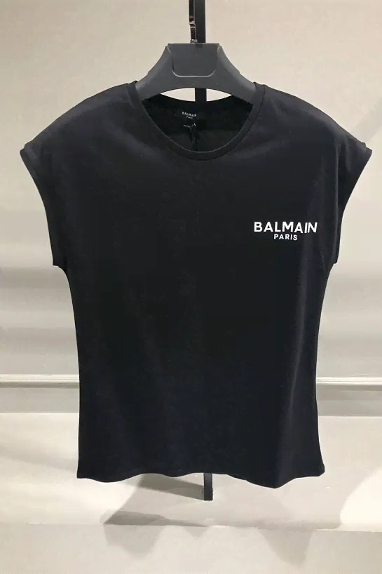 Женская футболка Balmain Paris - Black